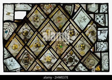 Kunst inspiriert von Glasscheibe, ca. 1325, Französisch, Weißglas, Farbe, Silberfleck, 16 1/4 x 24 3/4 Zoll (41,3 x 62,9 cm), Glasmalerei, Klassisches Werk, das von Artotop mit einem Schuss Moderne modernisiert wurde. Formen, Farbe und Wert, auffällige visuelle Wirkung auf Kunst. Emotionen durch Freiheit von Kunstwerken auf zeitgemäße Weise. Eine zeitlose Botschaft, die eine wild kreative neue Richtung verfolgt. Künstler, die sich dem digitalen Medium zuwenden und die Artotop NFT erschaffen Stockfoto