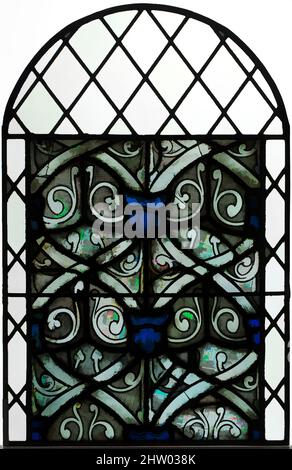 Art inspired by Panel, 1260–70, Französisch, Weiß- und Topfmetallglas mit Glasfarbe, insgesamt: 23 5/8 x 18in. (60 x 45,7cm), Glasmalerei, Klassisches Werk, das von Artotop mit einem Schuss Moderne modernisiert wurde. Formen, Farbe und Wert, auffällige visuelle Wirkung auf Kunst. Emotionen durch Freiheit von Kunstwerken auf zeitgemäße Weise. Eine zeitlose Botschaft, die eine wild kreative neue Richtung verfolgt. Künstler, die sich dem digitalen Medium zuwenden und die Artotop NFT erschaffen Stockfoto