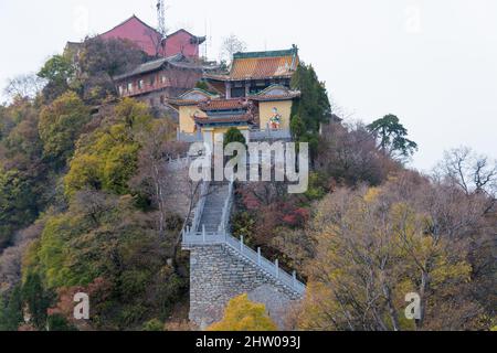 XI'AN, CHINA - Südberg Wutai (Nanwutai). Eine berühmte Landschaft in Xi'an, Shaanxi, China. Stockfoto