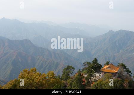 XI'AN, CHINA - Südberg Wutai (Nanwutai). Eine berühmte Landschaft in Xi'an, Shaanxi, China. Stockfoto