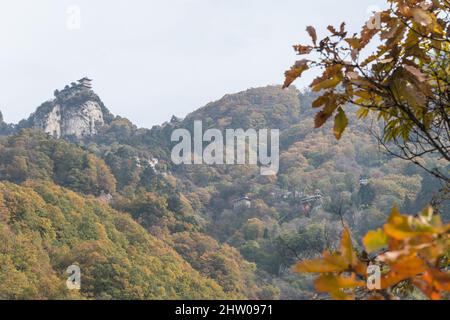 XI'AN, CHINA - Südberg Wutai (Nanwutai). Eine berühmte Landschaft in Xi'an, Shaanxi, China. Stockfoto