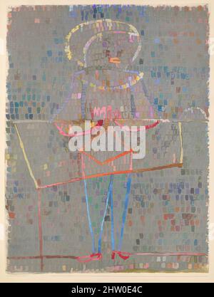 Art Inspired by Boy in Fancy Dress, 1931, Aquarell und Gouache auf Papier auf Karton, 24 3/4 × 18 7/8 Zoll (62,9 × 47,9 cm), Zeichnungen, Paul Klee (geboren in der Schweiz), Münchenbuchsee 1879–1940 Muralto-Locarno, Klassische Werke, die von Artotop mit einem Schuss Moderne modernisiert wurden. Formen, Farbe und Wert, auffällige visuelle Wirkung auf Kunst. Emotionen durch Freiheit von Kunstwerken auf zeitgemäße Weise. Eine zeitlose Botschaft, die eine wild kreative neue Richtung verfolgt. Künstler, die sich dem digitalen Medium zuwenden und die Artotop NFT erschaffen Stockfoto