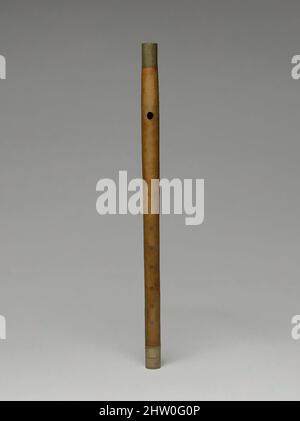 Kunst inspiriert von Fife, ca. 1780–90, London, England, Vereinigtes Königreich, Ahorn, Messing, L. 38,1 cm (15 in.); Durchm. 2,5 cm (1 in.), Aerophone-Blow Hole-Side-Blown flute (transversal), Thomas Cahusac, Sr. (British, London 1714–1798 London), die fife ist eine einfache, sechs-Loch-Flöte, die klassische Werke von Artotop mit einem Schuss Moderne modernisiert hat. Formen, Farbe und Wert, auffällige visuelle Wirkung auf Kunst. Emotionen durch Freiheit von Kunstwerken auf zeitgemäße Weise. Eine zeitlose Botschaft, die eine wild kreative neue Richtung verfolgt. Künstler, die sich dem digitalen Medium zuwenden und die Artotop NFT erschaffen Stockfoto