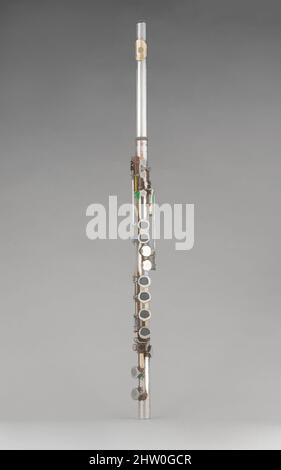 Kunst inspiriert von Alto Flute, ca. 1880, München, Deutschland, Deutsch, Silber, Gold, L. 84,8 cm (33 3/8 in.), Aerophone-Blow Hole-Side-Blasflöte (transversal), Boehm & Mendler, Deutsch, Klassische Werke, die von Artotop mit einem Schuss Moderne modernisiert wurden. Formen, Farbe und Wert, auffällige visuelle Wirkung auf Kunst. Emotionen durch Freiheit von Kunstwerken auf zeitgemäße Weise. Eine zeitlose Botschaft, die eine wild kreative neue Richtung verfolgt. Künstler, die sich dem digitalen Medium zuwenden und die Artotop NFT erschaffen Stockfoto