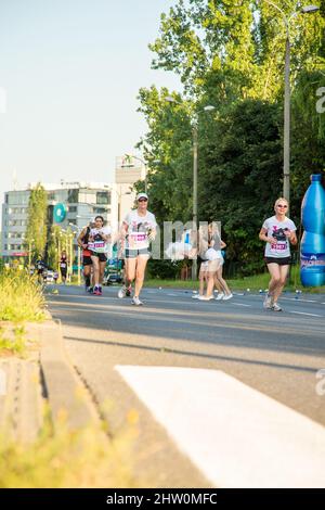 3 Rd Wizz Air Katowice Halbmarathon, Katowice, Schlesien, Polen. 19. Juli 2021. Halbmarathon, Läufer. Stockfoto