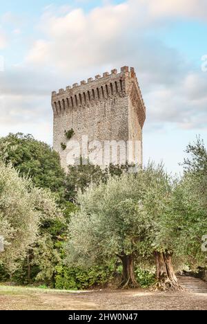 Rocca del Leone in Castiglione del Lago, Umbrien, Italien Stockfoto