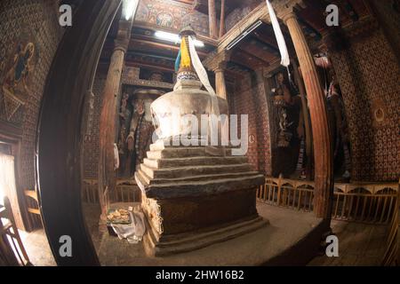 Stupa in Alchi Kloster oder Alchi Gompa in Ladakh, Indien. Stockfoto