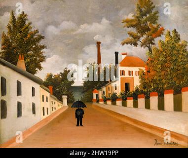 Henri Rousseau, Vue des Environs de Paris, Ölgemälde auf Leinwand, um 1900 Stockfoto