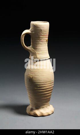 Kunst inspiriert von Jug, Ende 14.–Anfang 15. Jahrhundert, Made in Siegburg, Deutschland, Deutsch, Steinzeug, 10 3/8 × 3 9/16 × 3 7/16 Zoll (26,4 × 9,1 × 8,7 cm), Keramik-Keramik, der Hals und der Körper dieses schlanken sputlosen Kännchen wurden separat mit dem Rad gedreht und die horizontalen Rillen und Linien, Classic Works modernisiert von Artotop mit einem Schuss Moderne. Formen, Farbe und Wert, auffällige visuelle Wirkung auf Kunst. Emotionen durch Freiheit von Kunstwerken auf zeitgemäße Weise. Eine zeitlose Botschaft, die eine wild kreative neue Richtung verfolgt. Künstler, die sich dem digitalen Medium zuwenden und die Artotop NFT erschaffen Stockfoto