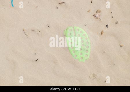 Guinee Bissau, Verschmutzung der Strände des Archipels der Bijagos-Inseln, von der UNESCO als Biosphärenreservat eingestuft, Orango Island, Orango National Park Stockfoto