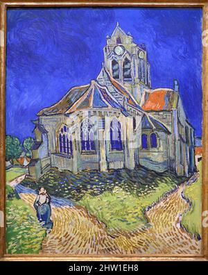 Frankreich, Paris, Museum Orsay, Kirche Auvers-sur-Oise, Blick auf den Chevet (1890) von Vincent Van Gogh Stockfoto