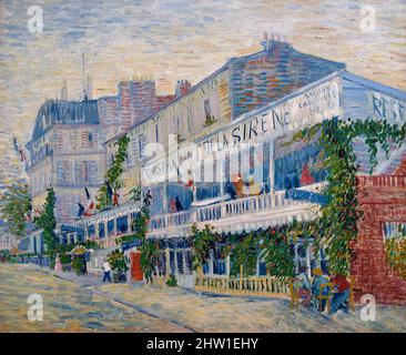 Frankreich, Paris, Museum Orsay, das Meerjungfrau-Restaurant in Asni?res (1887) von Vincent Van Gogh Stockfoto