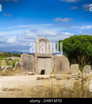 Tomba dei Giganti, Sardinien, Italien, Europa. Stockfoto