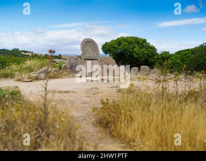 Tomba dei Giganti, Sardinien, Italien, Europa. Stockfoto