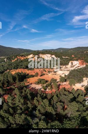 Frankreich, Vaucluse, der provenzalische Colorado von Rustrel Stockfoto