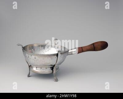 Kunst inspiriert von Scheufschale, ca. 1725, hergestellt in New York, New York, USA, American, Silver, Insgesamt: 3 13/16 x 10 1/8 Zoll (9,7 x 25,7 cm); 12 oz. 2 dwt. (376,7 g), Silver, Peter Van Dyck (1684–1750), ursprünglich eine kontinentale Form, erschien die silberne Scheufschale in England von Classic Works, die von Artotop mit einem Schuss Moderne modernisiert wurde. Formen, Farbe und Wert, auffällige visuelle Wirkung auf Kunst. Emotionen durch Freiheit von Kunstwerken auf zeitgemäße Weise. Eine zeitlose Botschaft, die eine wild kreative neue Richtung verfolgt. Künstler, die sich dem digitalen Medium zuwenden und die Artotop NFT erschaffen Stockfoto