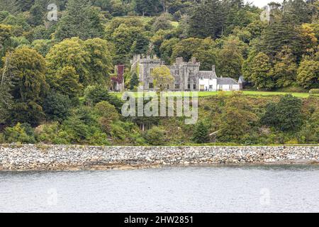 Armadale Castle an der Südostküste die Sleat Peninsula auf der Isle of Skye, Highland, Schottland Großbritannien Stockfoto