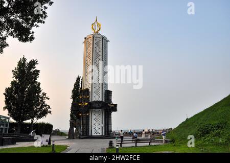 Das Holodomor-Völkermorddenkmal in Kiew (Kiew) Ukraine. Stockfoto