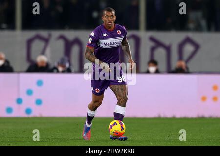 Florenz, Italien, 2.. März 2022. Igor Dos Santos De Paulo von ACF Fiorentina während des Coppa Italia-Spiels im Stadio Artemio Franchi in Florenz. Bildnachweis sollte lauten: Jonathan Moscrop / Sportimage Stockfoto