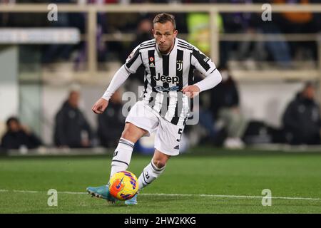 Florenz, Italien, 2.. März 2022. Arthur von Juventus beim Spiel Coppa Italia im Stadio Artemio Franchi in Florenz. Bildnachweis sollte lauten: Jonathan Moscrop / Sportimage Stockfoto