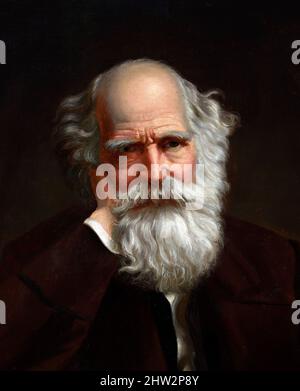 Porträt des amerikanischen Dichters William Cullen Bryant (1794-1878) von Daniel Huntington, Öl auf Leinwand, c. 1865 Stockfoto