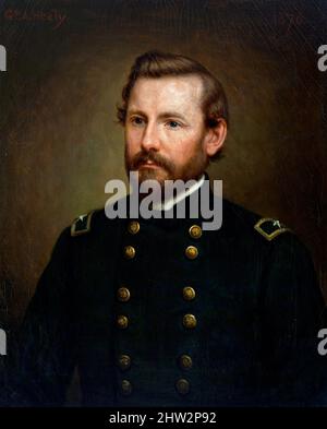 Brigadier General Albert James Myer (1828-1880) von George Peter Alexander Healy(1813-1894), Öl auf Leinwand, 1876 Stockfoto