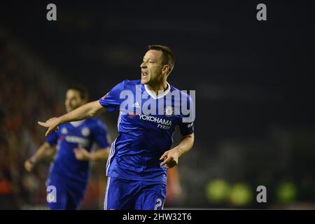 John Terry aus Chelsea. Wolverhampton Wanderers gegen Chelsea bei Molineux 18/02/2017 - Emirates FA Cup 5. Stockfoto