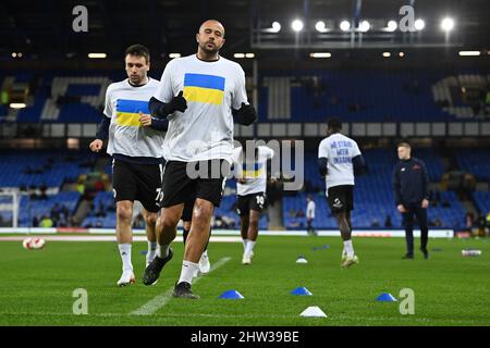 David Stephens #6 von Boreham Wood während des Vorspiel-Warm-Up Stockfoto