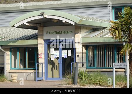 Ipswich, Suffolk, Großbritannien - 3. März 2022: Nuffield Health Privatkrankenhaus. Stockfoto