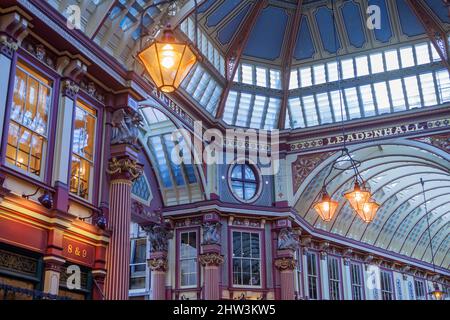 Leadenhall Market, London, England, UK Stockfoto