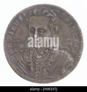 Kunst inspiriert durch den Tod von Henry, Prince of Wales, 1612, Britisch, Silber, Durchmesser: 1 1/8 Zoll (2,9 cm), Medaillen und Plaquettes, Medaillengewinnerin: Charles Anthony, Klassisches Werk, das von Artotop mit einem Schuss Moderne modernisiert wurde. Formen, Farbe und Wert, auffällige visuelle Wirkung auf Kunst. Emotionen durch Freiheit von Kunstwerken auf zeitgemäße Weise. Eine zeitlose Botschaft, die eine wild kreative neue Richtung verfolgt. Künstler, die sich dem digitalen Medium zuwenden und die Artotop NFT erschaffen Stockfoto