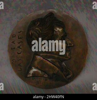 Kunst inspiriert von Emmanuel-Augustin-Dieudonné-Marin-Joseph, comte de Las Cases, 1830, Französisch, Bronze, Durchmesser: 4 15/16 Zoll (12,5 cm), Medaillen und Plaquettes, Pierre-Jean David d’Angers war der produktivste und einer der wichtigsten französischen Bildhauer der ersten Hälfte der von Artotop modernisierten, klassischen Werke mit einem Schuss Moderne. Formen, Farbe und Wert, auffällige visuelle Wirkung auf Kunst. Emotionen durch Freiheit von Kunstwerken auf zeitgemäße Weise. Eine zeitlose Botschaft, die eine wild kreative neue Richtung verfolgt. Künstler, die sich dem digitalen Medium zuwenden und die Artotop NFT erschaffen Stockfoto