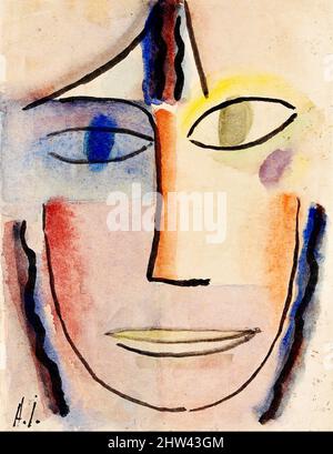 Alexej von Jawlensky - abstrakter Kopf - weiblicher Kopf - 1923 Stockfoto