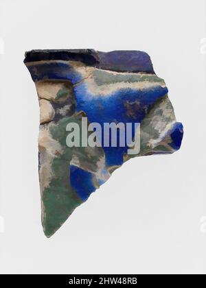 Kunst inspiriert von Glas Kameotasse Fragment mit Inmuseverzierung, frühes Imperium, Ende des 1.. Jahrhunderts v. Chr.–Anfang des 1.. Jahrhunderts n. Chr., römisch, Glas; gegossen und geschnitten, insgesamt: 2 1/8 x 1 11/16 x 5/16 Zoll (5,4 x 4,3 x 0,8 cm), Glas, Durchscheinend tiefes Kobaltblau mit Überzügen in opakes Weiß, Classic Works modernisiert von Artotop mit einem Schuss Modernität. Formen, Farbe und Wert, auffällige visuelle Wirkung auf Kunst. Emotionen durch Freiheit von Kunstwerken auf zeitgemäße Weise. Eine zeitlose Botschaft, die eine wild kreative neue Richtung verfolgt. Künstler, die sich dem digitalen Medium zuwenden und die Artotop NFT erschaffen Stockfoto