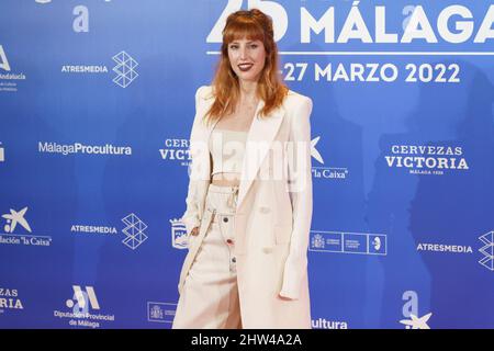 Madrid, Spanien. 03. März 2022. Natalia de Molina nimmt an der Präsentation des Filmfestivals von Malaga im Hotel Villamagna in Madrid Teil. Kredit: SOPA Images Limited/Alamy Live Nachrichten Stockfoto