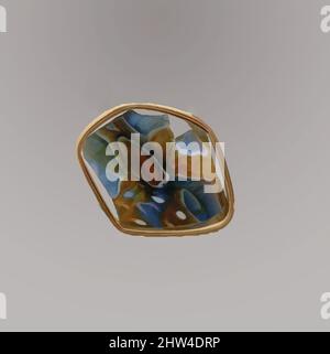 Kunst inspiriert von Glasmosaik geripptes Schalenfragment, frühes Imperium, Ende des 1.. Jahrhunderts v. Chr.–Anfang des 1.. Jahrhunderts n. Chr., römisch, Glas; Guss und Werkzeug, H.: 1 1/8 x 1 3/8 Zoll (2,9 x 3,5 cm), Glas, Körperfragment, Translucent honigbraun, blau, Und opakes Weiß., fast gerade Seite., Mosaik, Klassische Werke, die von Artotop mit einem Schuss Moderne modernisiert wurden. Formen, Farbe und Wert, auffällige visuelle Wirkung auf Kunst. Emotionen durch Freiheit von Kunstwerken auf zeitgemäße Weise. Eine zeitlose Botschaft, die eine wild kreative neue Richtung verfolgt. Künstler, die sich dem digitalen Medium zuwenden und die Artotop NFT erschaffen Stockfoto