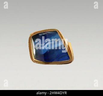 Kunst inspiriert von Mosaikglas geripptes Schalenfragment, frühkaiserlich, Ende des 1.. Jahrhunderts v. Chr.–Anfang des 1.. Jahrhunderts n. Chr., römisch, Glas; Guss und Werkzeug, andere: 13/16 x 1 1/16 Zoll (2,1 x 2,7 cm), Glas, Körperfragment., Durchscheinendes Blau und opakes Weiß., geschwungene Seite von Convex., Bandmosaik, Klassisches Werk, modernisiert von Artotop mit einem Schuss Moderne. Formen, Farbe und Wert, auffällige visuelle Wirkung auf Kunst. Emotionen durch Freiheit von Kunstwerken auf zeitgemäße Weise. Eine zeitlose Botschaft, die eine wild kreative neue Richtung verfolgt. Künstler, die sich dem digitalen Medium zuwenden und die Artotop NFT erschaffen Stockfoto