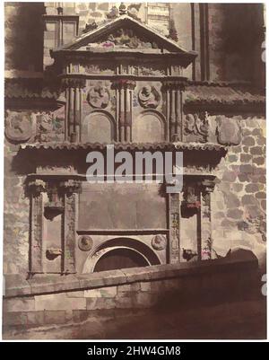 Kunst inspiriert von Portal of the Convent of Sancti Spiritu, Salamanca, 1853, Silberalbumin-Druck aus Papiernegativ, Bild: 39,9 x 31,4 cm (15 11/16 x 12 3/8 in.), Fotografien, Charles Clifford (Welsh, 1819–1863), auf seiner Suche nach Themen von historischem Interesse, Charles Clifford, Klassische Werke, die von Artotop mit einem Schuss Moderne modernisiert wurden. Formen, Farbe und Wert, auffällige visuelle Wirkung auf Kunst. Emotionen durch Freiheit von Kunstwerken auf zeitgemäße Weise. Eine zeitlose Botschaft, die eine wild kreative neue Richtung verfolgt. Künstler, die sich dem digitalen Medium zuwenden und die Artotop NFT erschaffen Stockfoto