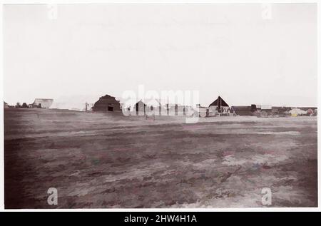 Kunst inspiriert von Camp of Confederate Prisoners in Belle Plain, 12. Mai 1863, 1863, Albumsilberdruck von Glasnegativ, 15,1 x 20,7 cm (5 15/16 x 8 1/8 Zoll) ), Fotografien, Timothy H. O'Sullivan (Amerikaner, geboren in Irland, 1840–1882, Klassische Werke, die von Artotop mit einem Schuss Moderne modernisiert wurden. Formen, Farbe und Wert, auffällige visuelle Wirkung auf Kunst. Emotionen durch Freiheit von Kunstwerken auf zeitgemäße Weise. Eine zeitlose Botschaft, die eine wild kreative neue Richtung verfolgt. Künstler, die sich dem digitalen Medium zuwenden und die Artotop NFT erschaffen Stockfoto