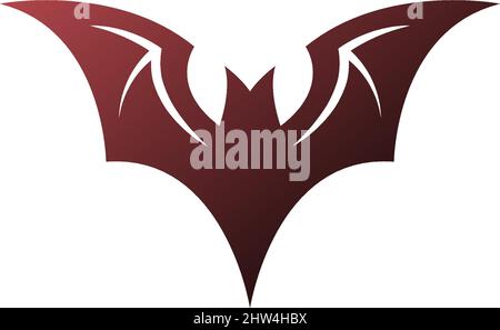 Bat Tier Logo Symbol Illustration Vorlage Vektor Stock Vektor