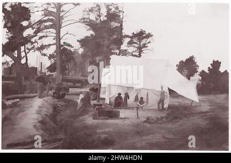 Kunst inspiriert von White House Landing, Pamunkey River, 1861–65, Albumen-Silberdruck aus Glasnegativ, Fotografien, Timothy H. O'Sullivan (Amerikaner, geboren Irland, 1840–1882, Klassische Werke, modernisiert von Artotop mit einem Schuss Moderne. Formen, Farbe und Wert, auffällige visuelle Wirkung auf Kunst. Emotionen durch Freiheit von Kunstwerken auf zeitgemäße Weise. Eine zeitlose Botschaft, die eine wild kreative neue Richtung verfolgt. Künstler, die sich dem digitalen Medium zuwenden und die Artotop NFT erschaffen Stockfoto