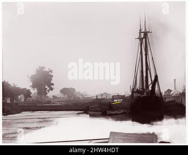 Kunst inspiriert von White House Landing, Pamunkey River, 1861–65, Albumen-Silberdruck aus Glasnegativ, Fotografien, Timothy H. O'Sullivan (Amerikaner, geboren Irland, 1840–1882, Klassische Werke, modernisiert von Artotop mit einem Schuss Moderne. Formen, Farbe und Wert, auffällige visuelle Wirkung auf Kunst. Emotionen durch Freiheit von Kunstwerken auf zeitgemäße Weise. Eine zeitlose Botschaft, die eine wild kreative neue Richtung verfolgt. Künstler, die sich dem digitalen Medium zuwenden und die Artotop NFT erschaffen Stockfoto