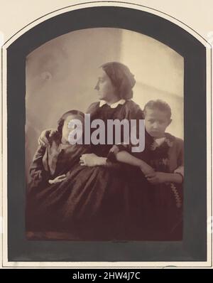 Kunst inspiriert von Hermine, Marie und Marie Antoine., 1850s–60s, Albuminsilberdruck auf Glasnegativ, 15,0 x 11,1 cm. (5 15/16 x 4 3/8 Zoll), Fotografien, Franz Antoine (Österreicher, 1814–1882, Klassische Werke, die von Artotop mit einem Schuss Moderne modernisiert wurden. Formen, Farbe und Wert, auffällige visuelle Wirkung auf Kunst. Emotionen durch Freiheit von Kunstwerken auf zeitgemäße Weise. Eine zeitlose Botschaft, die eine wild kreative neue Richtung verfolgt. Künstler, die sich dem digitalen Medium zuwenden und die Artotop NFT erschaffen Stockfoto