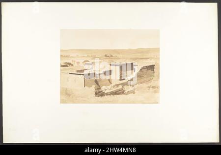 Kunst inspiriert von Vue générale du Temple de Kalabcheh (Talmis), Pry de la montagne, 8. April 1850, gesalzener Papierdruck aus Negativpapier, Bild: 6 9/16 × 8 11/16 in. (16,6 × 22 cm), Fotografien, Maxime Du Camp (Französisch, 1822–1894, Klassische Werke, die von Artotop mit einem Schuss Moderne modernisiert wurden. Formen, Farbe und Wert, auffällige visuelle Wirkung auf Kunst. Emotionen durch Freiheit von Kunstwerken auf zeitgemäße Weise. Eine zeitlose Botschaft, die eine wild kreative neue Richtung verfolgt. Künstler, die sich dem digitalen Medium zuwenden und die Artotop NFT erschaffen Stockfoto