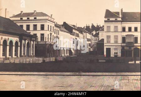 Kunst inspiriert von Vue de Face du balcon avant l'entière construction de la Place, 1854–56, Silberalbumin-Druck aus Papiernegativ, Bild: 9 3/8 × 12 13/16 in. (23,8 × 32,5 cm), Fotografien, Louis-Pierre-Théophile Dubois de Nehaut (Französisch, aktives Belgien, 1799–1872, Klassische Werke, die von Artotop mit einem Schuss Moderne modernisiert wurden. Formen, Farbe und Wert, auffällige visuelle Wirkung auf Kunst. Emotionen durch Freiheit von Kunstwerken auf zeitgemäße Weise. Eine zeitlose Botschaft, die eine wild kreative neue Richtung verfolgt. Künstler, die sich dem digitalen Medium zuwenden und die Artotop NFT erschaffen Stockfoto