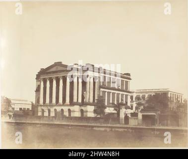 Kunst, inspiriert vom Bischofspalast, Kalkutta, 1850s, Silberalbumen-Druck, Bild: 18,9 x 24 cm (7 7/16 x 9 7/16 Zoll), Fotografien, Captain R. B. Hill, Klassische Werke, die von Artotop mit einem Schuss Moderne modernisiert wurden. Formen, Farbe und Wert, auffällige visuelle Wirkung auf Kunst. Emotionen durch Freiheit von Kunstwerken auf zeitgemäße Weise. Eine zeitlose Botschaft, die eine wild kreative neue Richtung verfolgt. Künstler, die sich dem digitalen Medium zuwenden und die Artotop NFT erschaffen Stockfoto