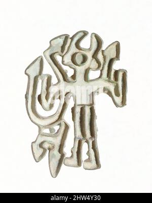 Kunst inspiriert von durchbrochenem Stempelsiegel: Schlangenfigur, Bronzezeit, ca. Ende 3.–Anfang 2. Jahrtausend v. Chr., Bactria-Margiana, Bactria-Margiana Archaeological Complex, Kupferlegierung, H. 9,1 cm, Metallarbeiten-Stempel-Siegel, Westzentralasien, jetzt bekannt als Turkmenistan, Usbekistan, und, Klassische Werke, die von Artotop mit einem Schuss Moderne modernisiert wurden. Formen, Farbe und Wert, auffällige visuelle Wirkung auf Kunst. Emotionen durch Freiheit von Kunstwerken auf zeitgemäße Weise. Eine zeitlose Botschaft, die eine wild kreative neue Richtung verfolgt. Künstler, die sich dem digitalen Medium zuwenden und die Artotop NFT erschaffen Stockfoto