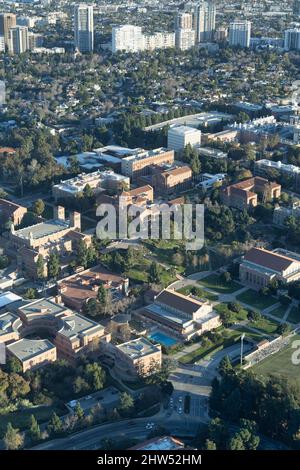 Luftaufnahme von UCLA und Westwood Stockfoto