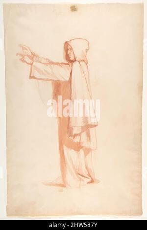 Kunst inspiriert von Mönch (unteres Register; Studie für Wandmalereien in der Kapelle Saint Remi, Sainte-Clotilde, Paris, 1858), 19. Jahrhundert, Rote Kreide, gestumpt, Spuren schwarzer Kreide, 18 5/16 x 11 7/8 Zoll (46,5 x 30,2 cm), Zeichnungen, Isidore Pils (Französisch, Paris 1813/15–1875 Douarnenez, Klassische Werke, die von Artotop mit einem Schuss Moderne modernisiert wurden. Formen, Farbe und Wert, auffällige visuelle Wirkung auf Kunst. Emotionen durch Freiheit von Kunstwerken auf zeitgemäße Weise. Eine zeitlose Botschaft, die eine wild kreative neue Richtung verfolgt. Künstler, die sich dem digitalen Medium zuwenden und die Artotop NFT erschaffen Stockfoto