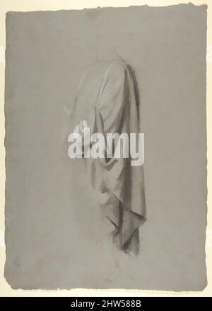 Kunst inspiriert von Drapieren Studie für einen Geistlichen (unteres Register; Studie für Wandmalereien in der Kapelle Saint Remi, Sainte-Clotilde, Paris, 1858), 19. Jahrhundert, Schwarze Kreide, gestumpt, mit weißer Kreide verstärkt, auf grauem Papier, 17 9/16 x 12 11/16 Zoll (44,6 x 32,1 cm), Zeichnungen, Isidore, Klassische Werke, die von Artotop mit einem Schuss Moderne modernisiert wurden. Formen, Farbe und Wert, auffällige visuelle Wirkung auf Kunst. Emotionen durch Freiheit von Kunstwerken auf zeitgemäße Weise. Eine zeitlose Botschaft, die eine wild kreative neue Richtung verfolgt. Künstler, die sich dem digitalen Medium zuwenden und die Artotop NFT erschaffen Stockfoto